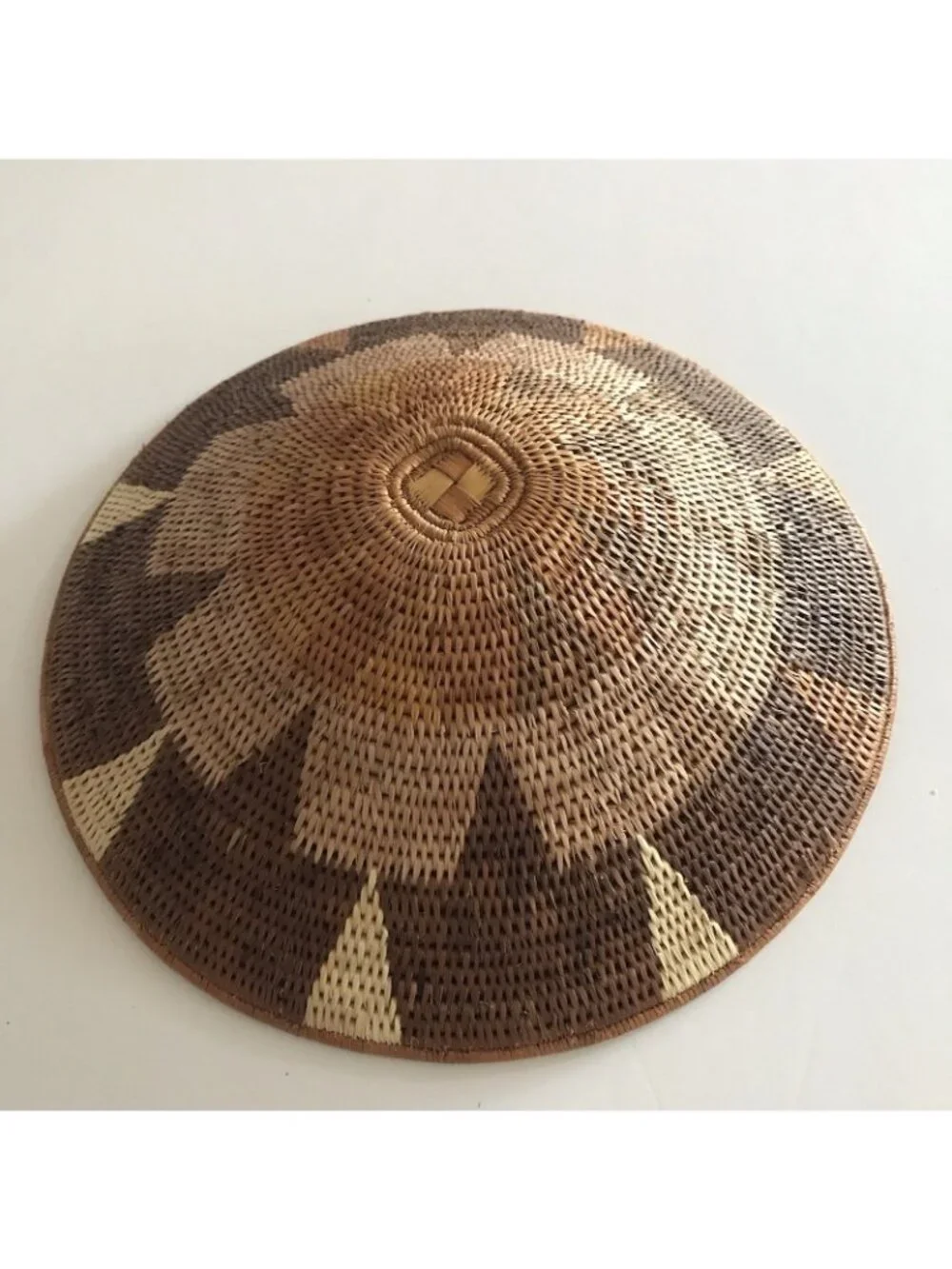 Vintage Handwoven Basket Mixed Lot Tonga Two Tone Coiled Mini Tribal Boho Native